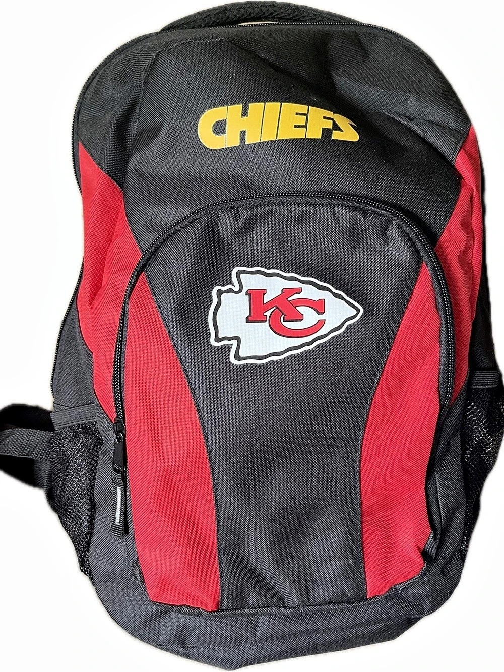 Kansas City Chiefs Premium Color Trim Backpack Black & Red